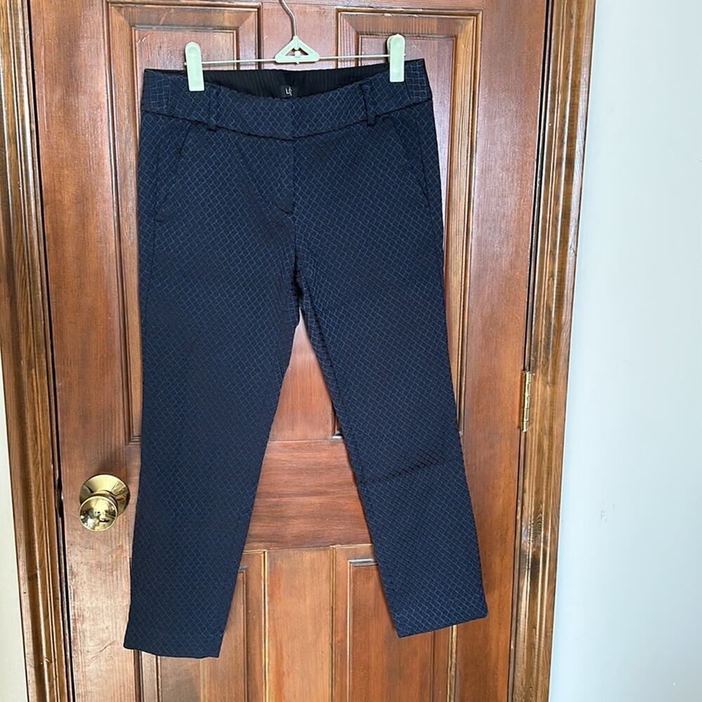 Loft | Marisa Skinny Diamond Textured Pants Size 4P